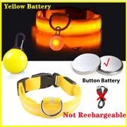 USB Glowing LED Pet Collar – Detachable Light for Night Safety