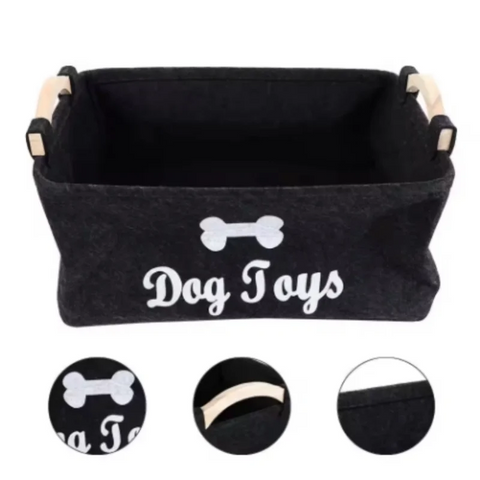 Felt Pet Toy Storage Box – Stylish & Fade-Resistant