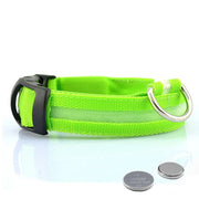 LED Dog Collar Light – Anti-Lost Night Glow with USB/Battery Option