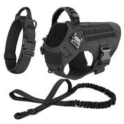 Adjustable Dog Harness with Molle Pouches – Ideal for German Shepherd & Malinois