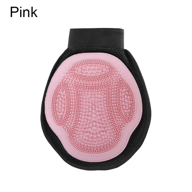 Pet Bath & Massage Glove – Deshedding Brush for Dogs & Cats