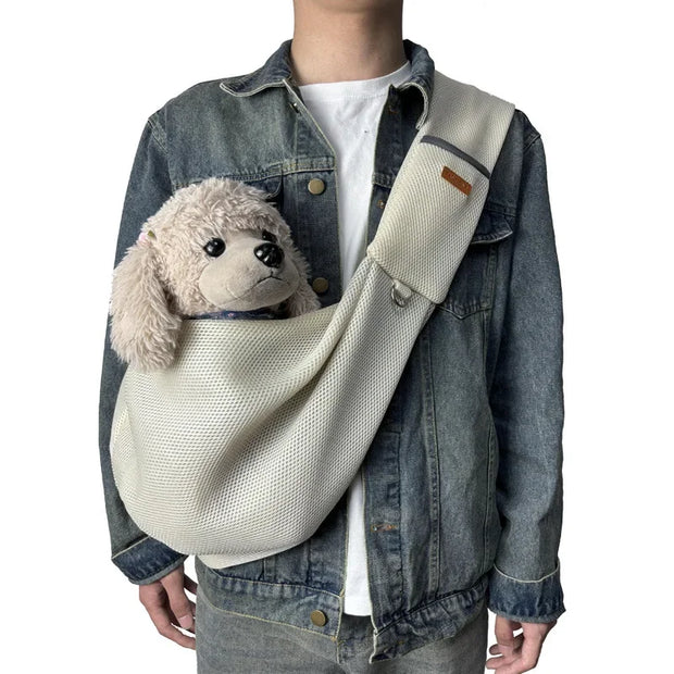 Comfortable Pet Sling Bag – Portable Crossbody Carrier for Dogs & Cats