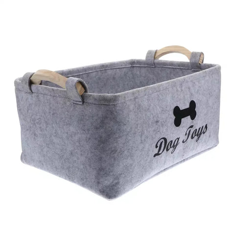 Felt Pet Toy Storage Box – Stylish & Fade-Resistant