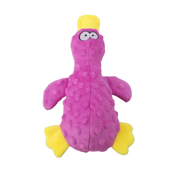 Plush Duck Squeaky Toy – Soft Chew for Small Dogs & Puppies