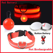 USB Glowing LED Pet Collar – Detachable Light for Night Safety