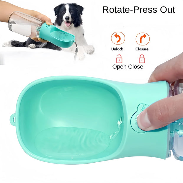 HydraSnack Travel Bottle – Food & Water Combo for Pets