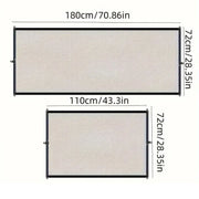 Foldable Pet Safety Gate – Breathable Mesh Barrier with Hooks