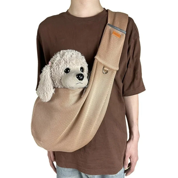 Comfortable Pet Sling Bag – Portable Crossbody Carrier for Dogs & Cats