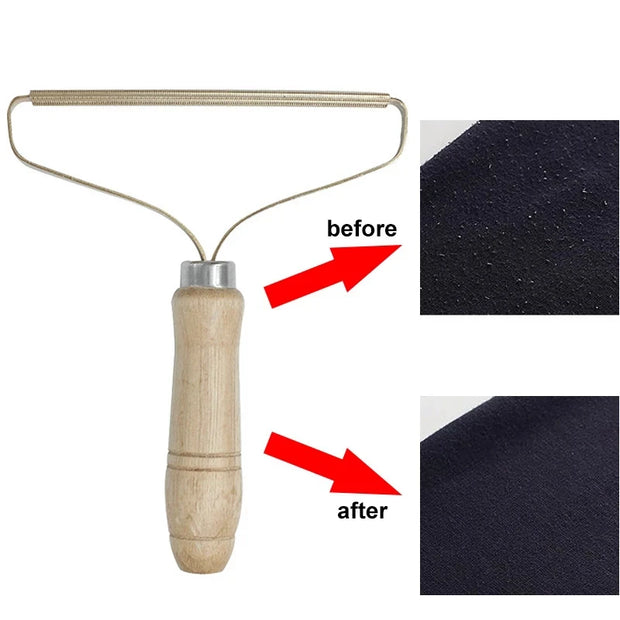 Manual Lint & Pet Hair Remover – Portable Fabric Brush Tool