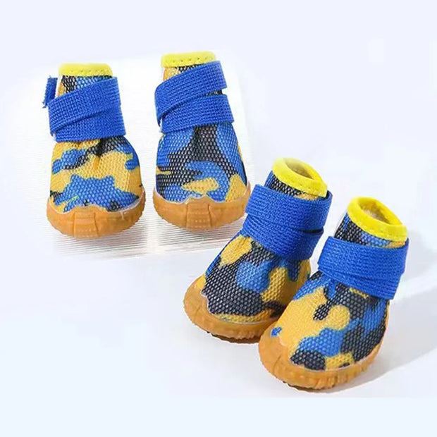 Breathable Mesh Dog Shoes – Anti-Slip Puppy Booties for Hot Pavement