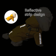 Waterproof Dog Raincoat – Hooded with Leash Ring & Reflective Strips