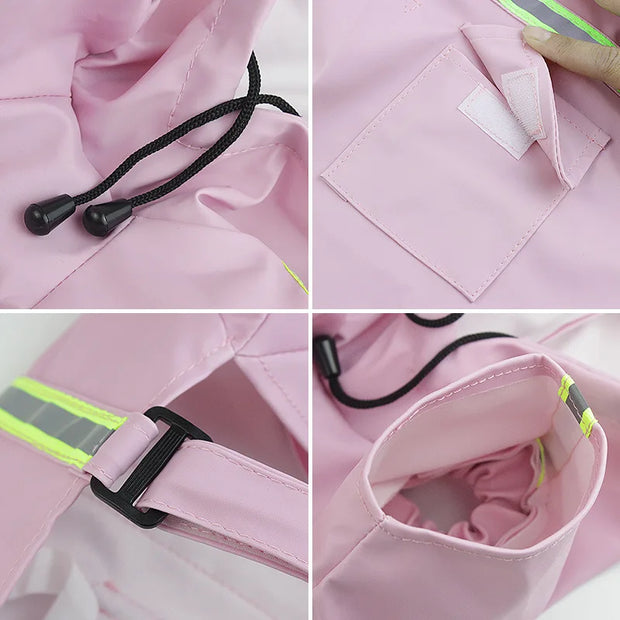 Reflective Dog Raincoat – Waterproof & Breathable, Sizes S–5XL