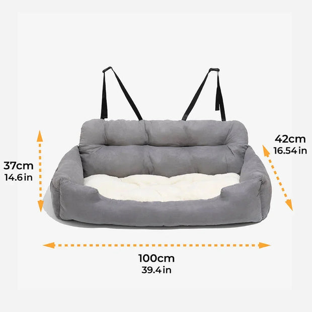 Foldable Dog Car Seat Carrier – Travel Hammock for Pets