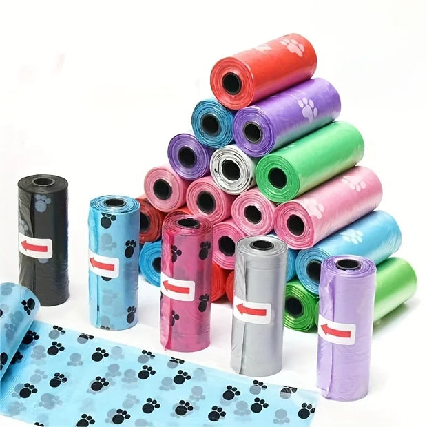 5-Pack Eco-Friendly Dog Poop Bags – Leak-Proof & Durable