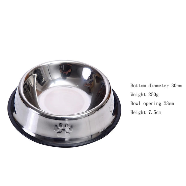 Stainless Steel Pet Bowl Set – Feeder, Water Bottle & Food Storage