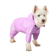 Waterproof Dog Raincoat – PU Hooded Jacket for Small & Medium Pets