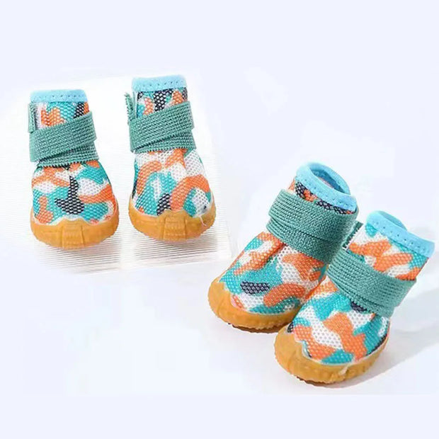 Breathable Mesh Dog Shoes – Anti-Slip Puppy Booties for Hot Pavement
