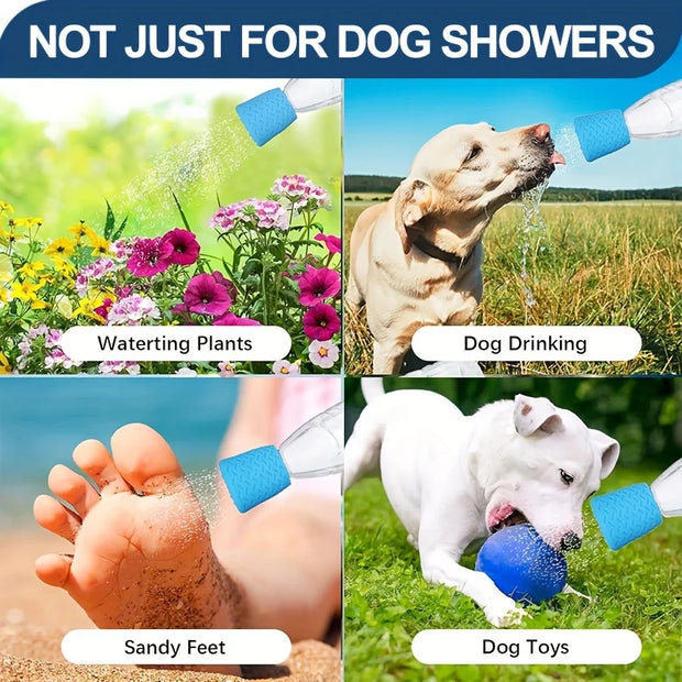Silicone Pet Shower Head – Portable Outdoor Dog & Cat Cleaner