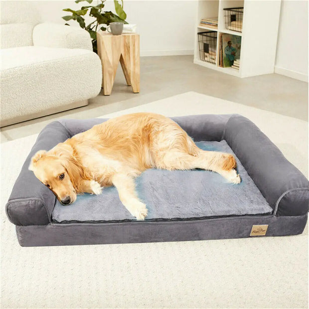 XXL Orthopedic Dog Bed – Cozy Bolster with Washable Cover