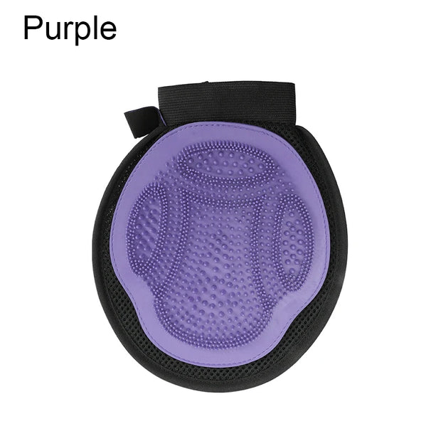 Pet Bath & Massage Glove – Deshedding Brush for Dogs & Cats