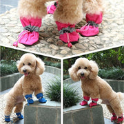 4pcs Waterproof Pet Boots – Soft, Anti-Slip Rain Shoes for Dogs & Cats