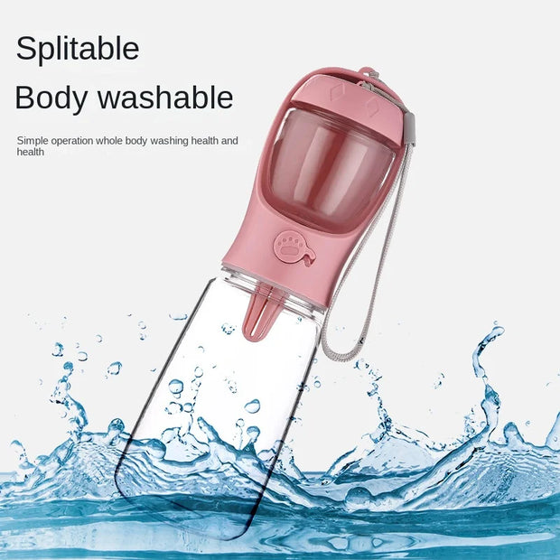 HydraSnack Travel Bottle – Food & Water Combo for Pets