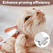 Waterproof Dog Paw Trimmer – LED Light & Display, Wide Blade