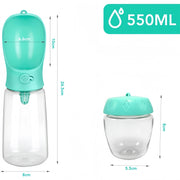 HydraSnack Travel Bottle – Food & Water Combo for Pets