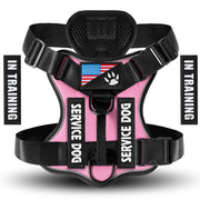 Reflective Service Dog Harness – Adjustable with 5 Patch Set