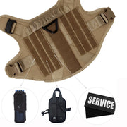 Adjustable Dog Harness with Molle Pouches – Ideal for German Shepherd & Malinois