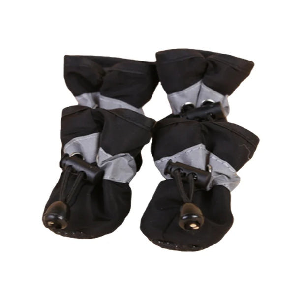 4pcs Waterproof Pet Boots – Soft, Anti-Slip Rain Shoes for Dogs & Cats