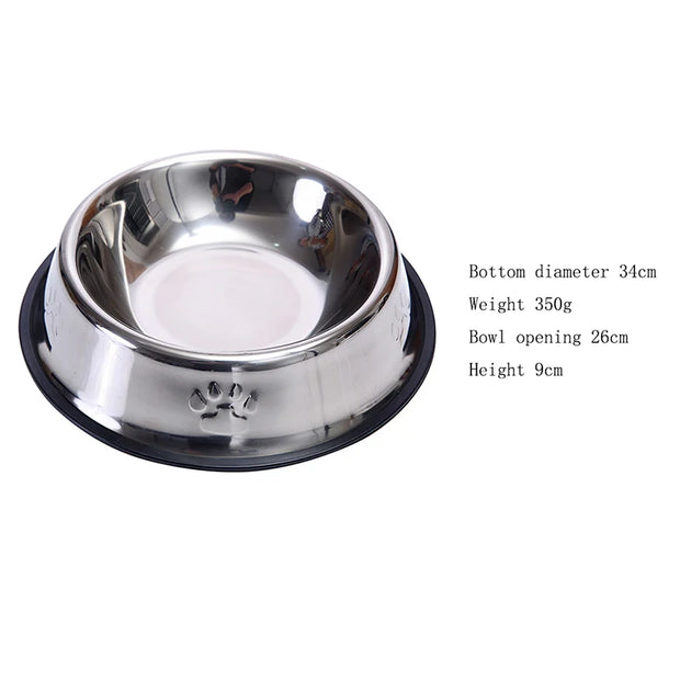 Stainless Steel Pet Bowl Set – Feeder, Water Bottle & Food Storage