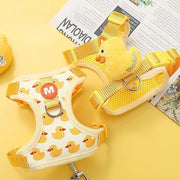 Cartoon Duck Pet Vest Set – Walk in Style!