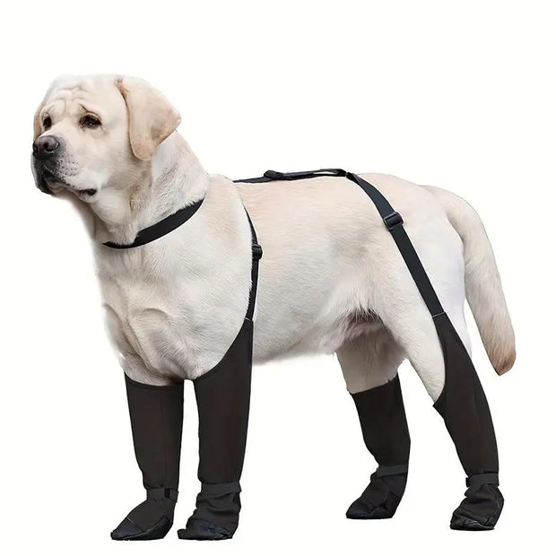 Waterproof Anti-Slip Dog Boots – Rugged Sole Paw Protectors