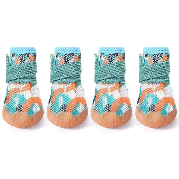 Breathable Mesh Dog Shoes – Anti-Slip Puppy Booties for Hot Pavement