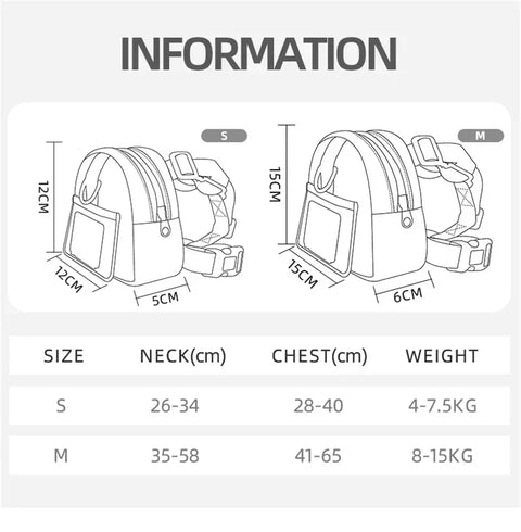 Pet Travel Backpack & Treat Pouch – Portable Training Waist Bag