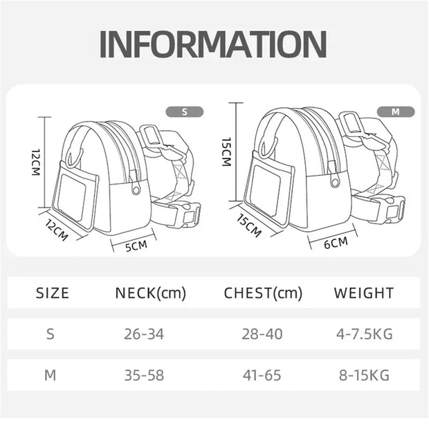 Pet Travel Backpack & Treat Pouch – Portable Training Waist Bag