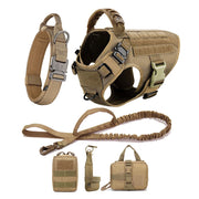Adjustable Dog Harness with Molle Pouches – Ideal for German Shepherd & Malinois