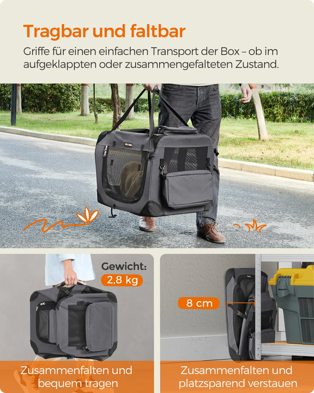 Foldable Dog Travel Crate – Compact & Portable