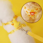 Cartoon Duck Pet Vest Set – Walk in Style!