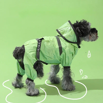 Large Dog Raincoat – Waterproof, Reflective & UV-Resistant with Hood